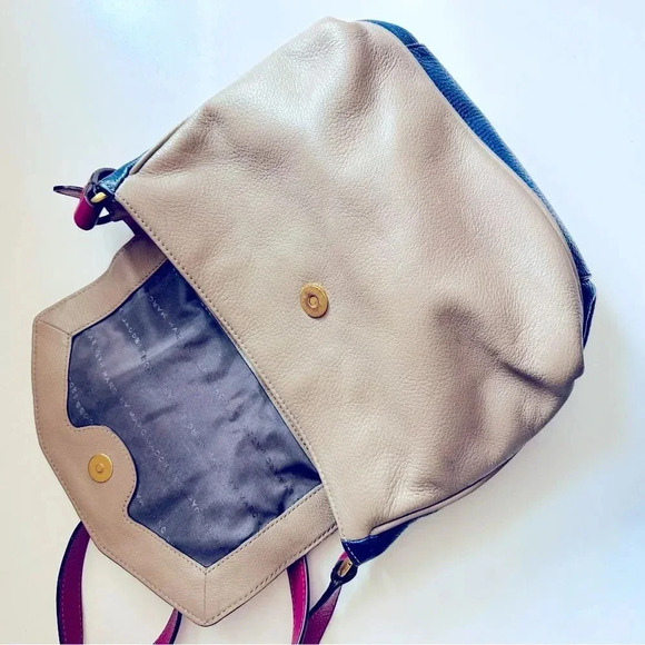 Marc By Marc Jacobs Color Block Leather Flap Crossbody - Picture 9 of 12